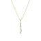 Gold Plated Ellera Ovale Lungo Necklace SJ - N2421 - CZ - YGSif JakobsSJ - N2421 - CZ - YG
