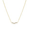 Gold Plated Ellera Waves Necklace SJ - N3859 - CZ - YGSif JakobsSJ - N3859 - CZ - YG