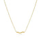 Gold Plated Ellera Waves Pianura Necklace SJ - N3859 - YGSif JakobsSJ - N3859 - YG
