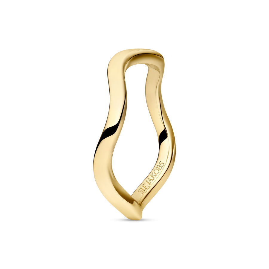 Gold Plated Ellera Waves Pianura Ring SJ - R3869 - YGSif JakobsSJ - R3869 - YG - 50