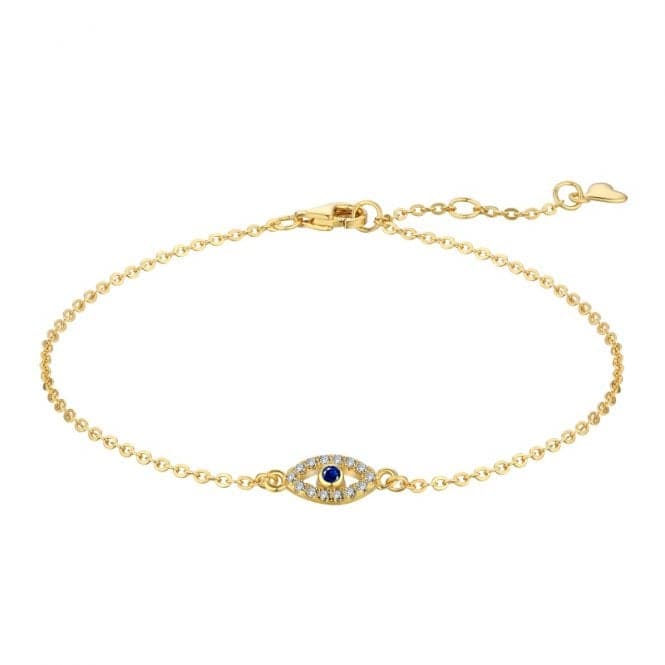 Gold Plated Evil Eye Bracelet ERLB013Ellie Rose LondonERLB013