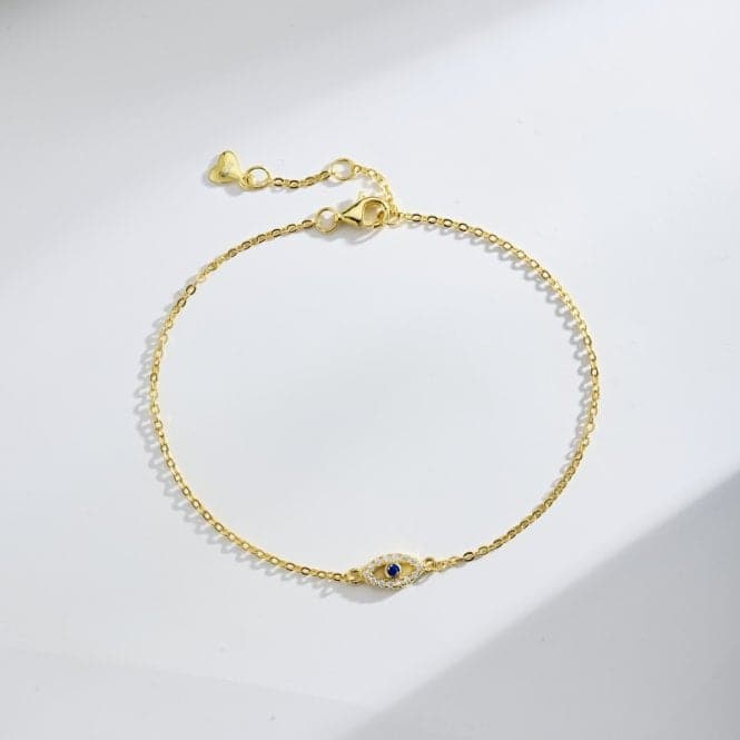 Gold Plated Evil Eye Bracelet ERLB013Ellie Rose LondonERLB013