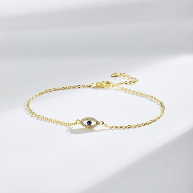 Gold Plated Evil Eye Bracelet ERLB013Ellie Rose LondonERLB013