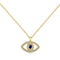 Gold Plated Evil Eye Necklace ERLN013Ellie Rose LondonERLN013