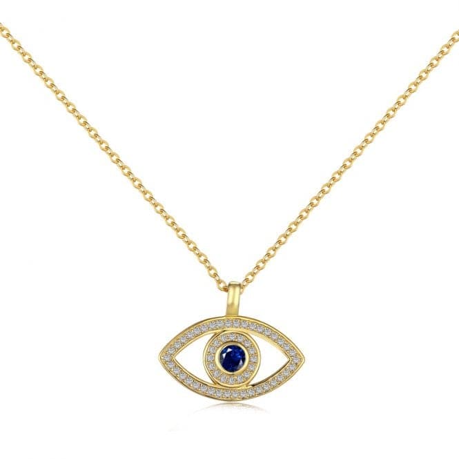 Gold Plated Evil Eye Necklace ERLN013Ellie Rose LondonERLN013