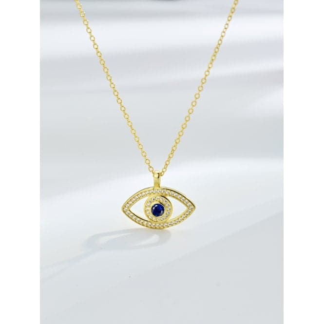 Gold Plated Evil Eye Necklace ERLN013Ellie Rose LondonERLN013