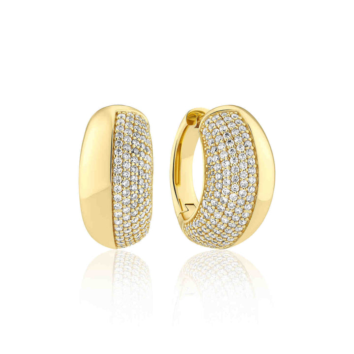 Gold Plated Fasano Piccolo Earrings SJ - E2487 - CZ - YGSif JakobsSJ - E2487 - CZ - YG