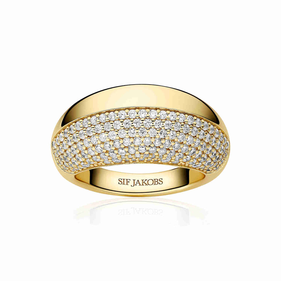 Gold Plated Fasano Ring SJ - R2487 - CZ - YGSif JakobsSJ - R2487 - CZ - YG - 50