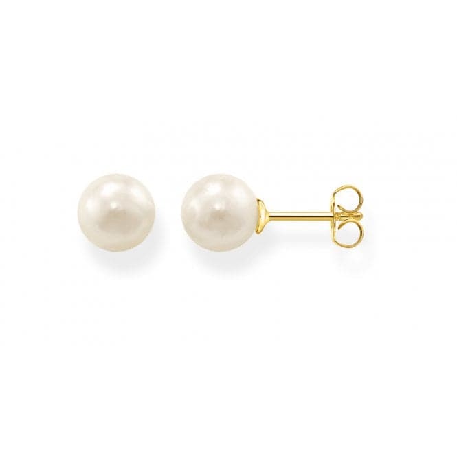 Gold Plated Freshwater Pearl White Ear Studs H1431 - 430 - 14Thomas Sabo Sterling SilverH1431 - 430 - 14