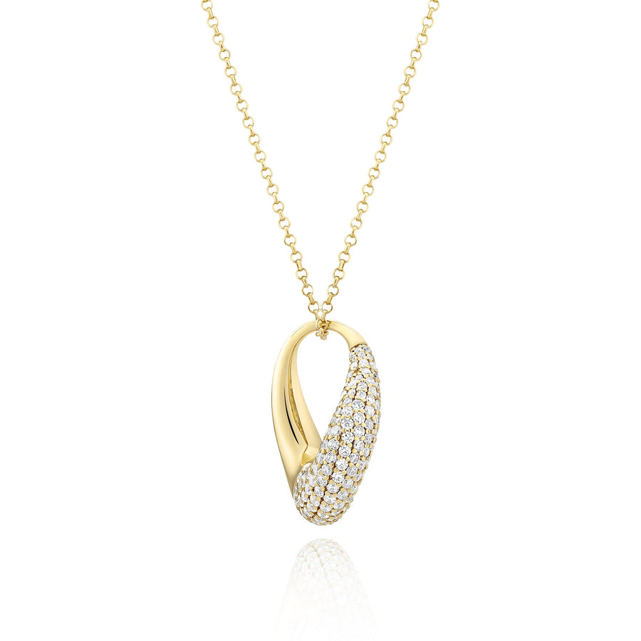 Gold Plated Glorenza Necklace SJ - N2482 - CZ - YGSif JakobsSJ - N2482 - CZ - YG