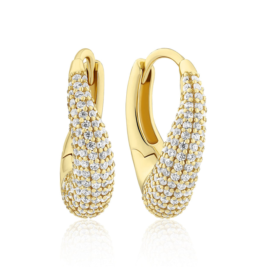 Gold Plated Glorenza Piccolo Earrings SJ - E2482 - CZ - YGSif JakobsSJ - E2482 - CZ - YG