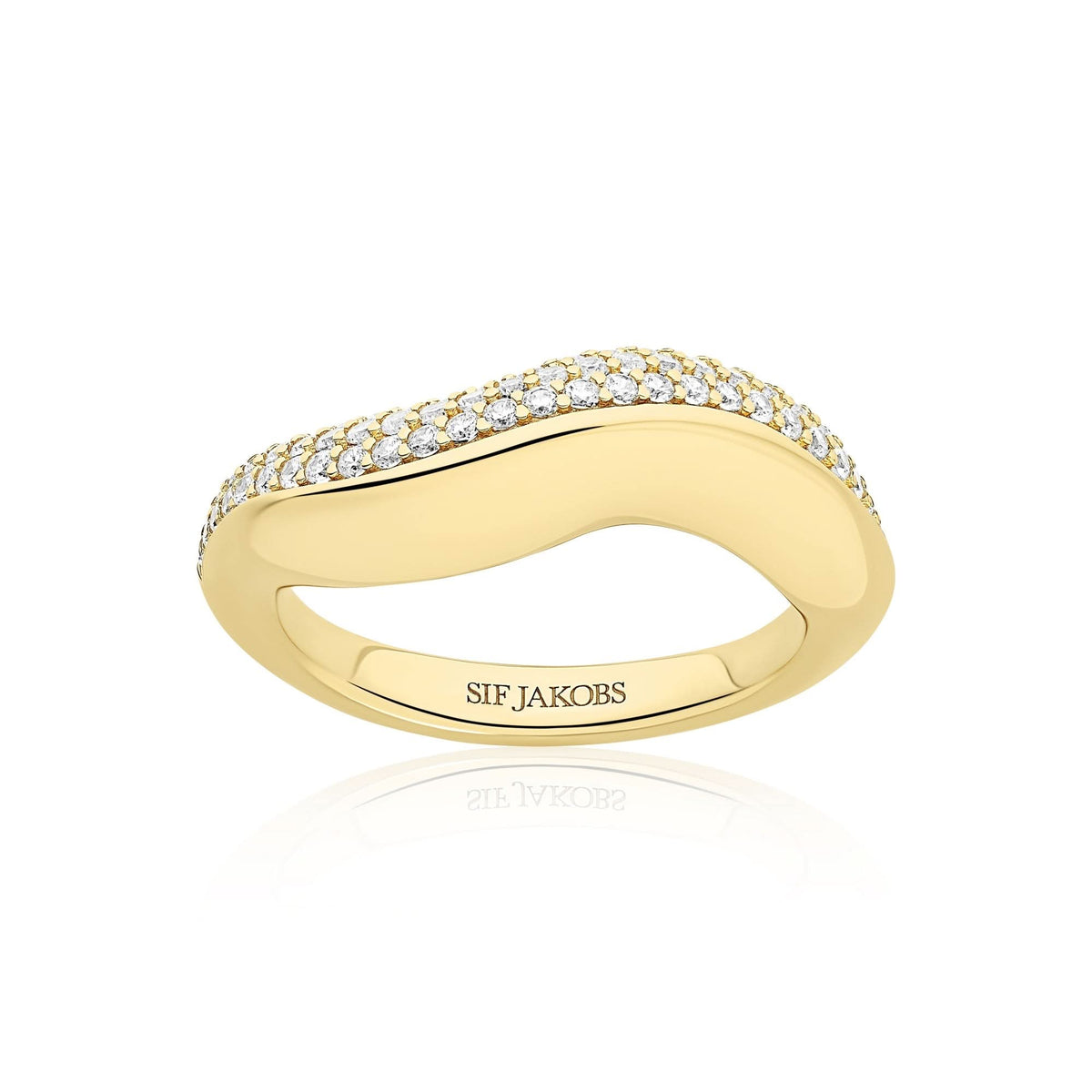 Gold Plated Glorenza Ring SJ - R2483 - CZ - YGSif JakobsSJ - R2483 - CZ - YG - 52