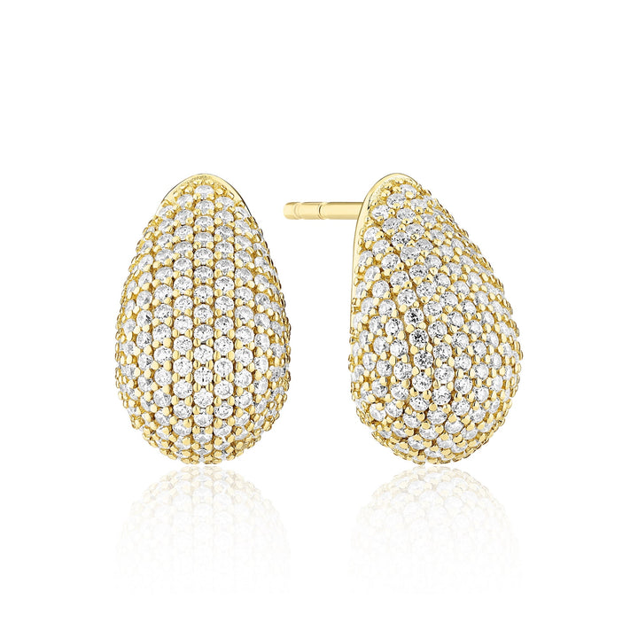 Gold Plated Goccia Altro Earrings SJ - E2480 - CZ - YGSif JakobsSJ - E2480 - CZ - YG