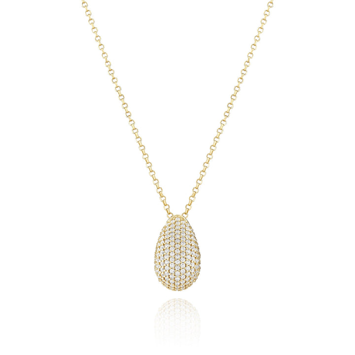 Gold Plated Goccia Altro Necklace SJ - N2480 - CZ - YGSif JakobsSJ - N2480 - CZ - YG