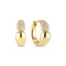 Gold Plated Goccia Creolo Piccolo Earrings SJ - E2582 - CZ - YGSif JakobsSJ - E2582 - CZ - YG