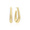 Gold Plated Goccia Pianura Medio Earrings SJ - E2484 - YGSif JakobsSJ - E2484 - YG