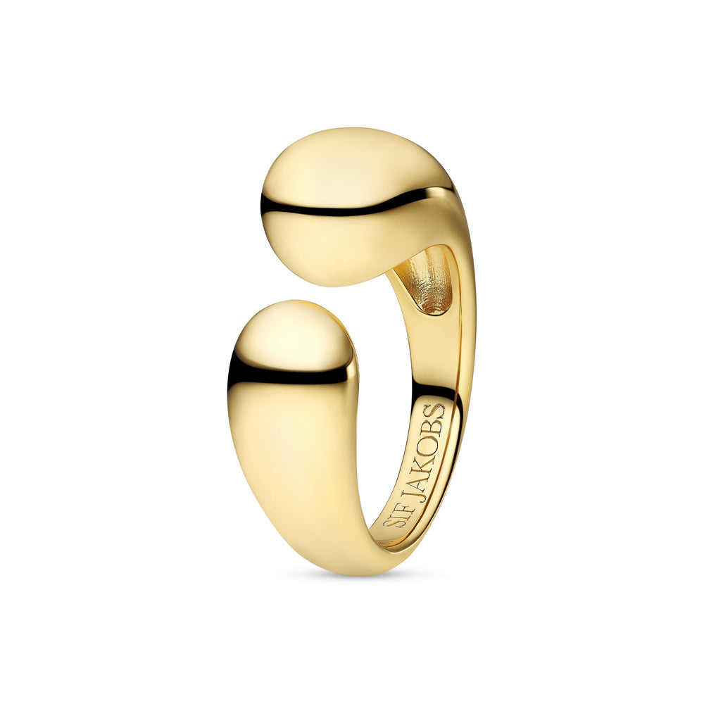 Gold Plated Goccia Pianura Ring SJ - R2481 - YGSif JakobsSJ - R2481 - YG - 50