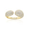 Gold Plated Goccia Ring SJ - R2481 - CZ - YGSif JakobsSJ - R2481 - CZ - YG - 52