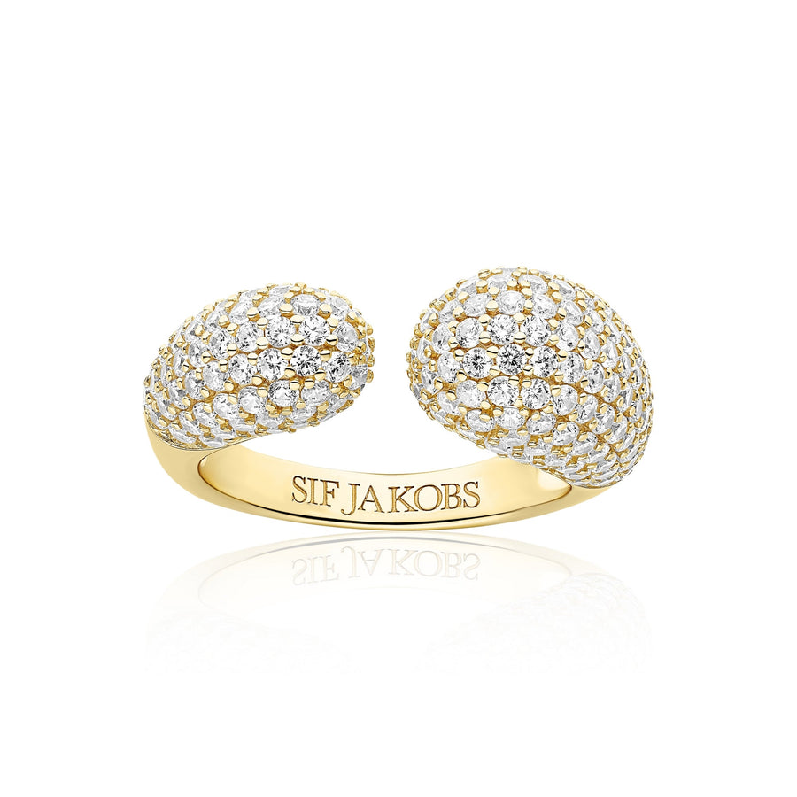 Gold Plated Goccia Ring SJ - R2481 - CZ - YGSif JakobsSJ - R2481 - CZ - YG - 52