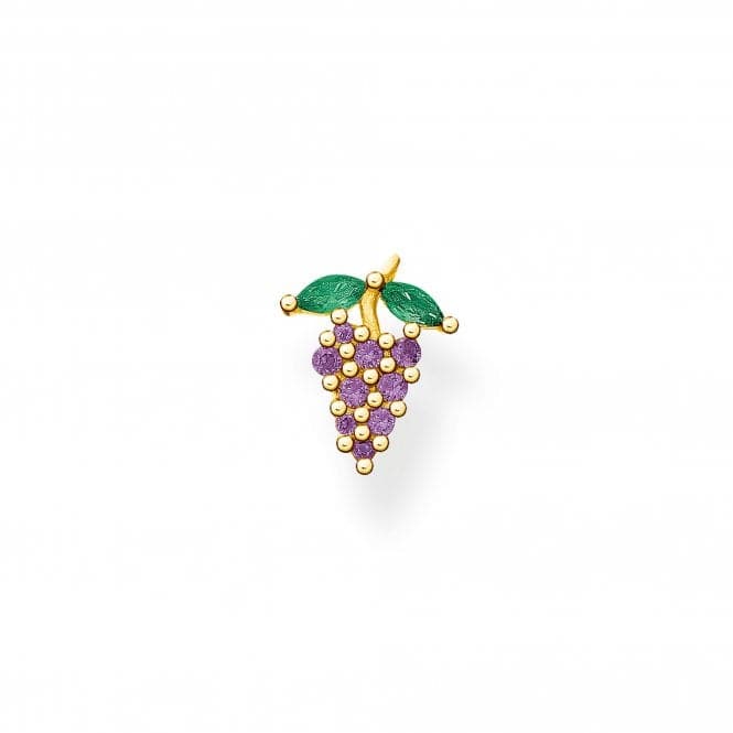 Gold Plated Grapes Single Ear Stud H2189 - 472 - 7Thomas Sabo Charm Club CharmingH2189 - 472 - 7