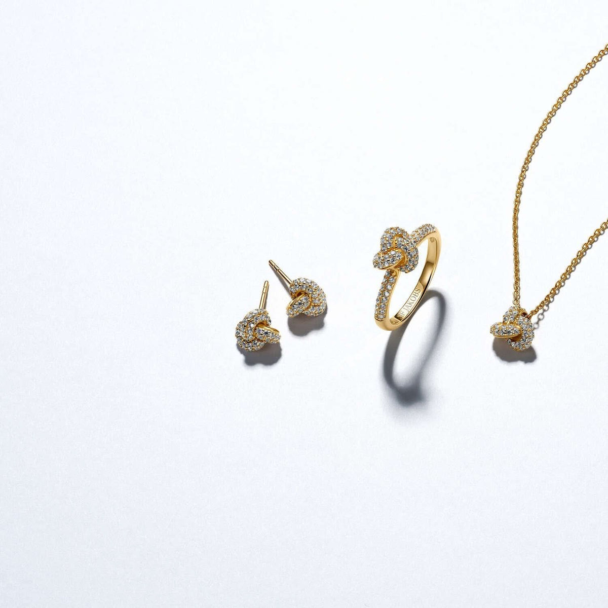 Gold Plated Imperia Piccolo Necklace SJ - N10751 - CZ - YGSif JakobsSJ - N10751 - CZ - YG