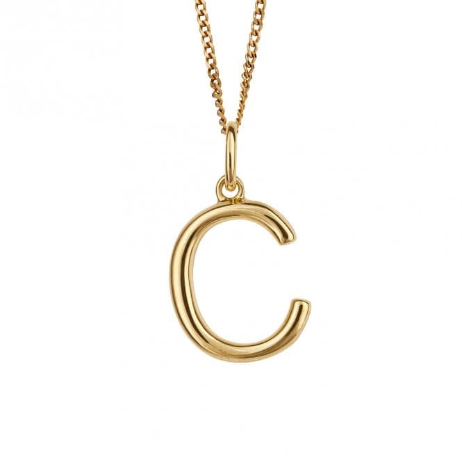 Gold Plated Initial Letter C Pendant P5129BeginningsP5129