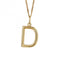 Gold Plated Initial Letter D Pendant P5130BeginningsP5130