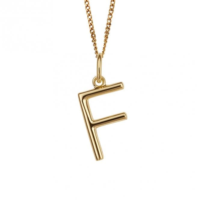 Gold Plated Initial Letter F Pendant P5132BeginningsP5132
