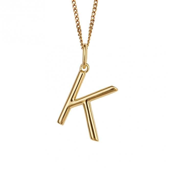 Gold Plated Initial Letter K Pendant P5137BeginningsP5137