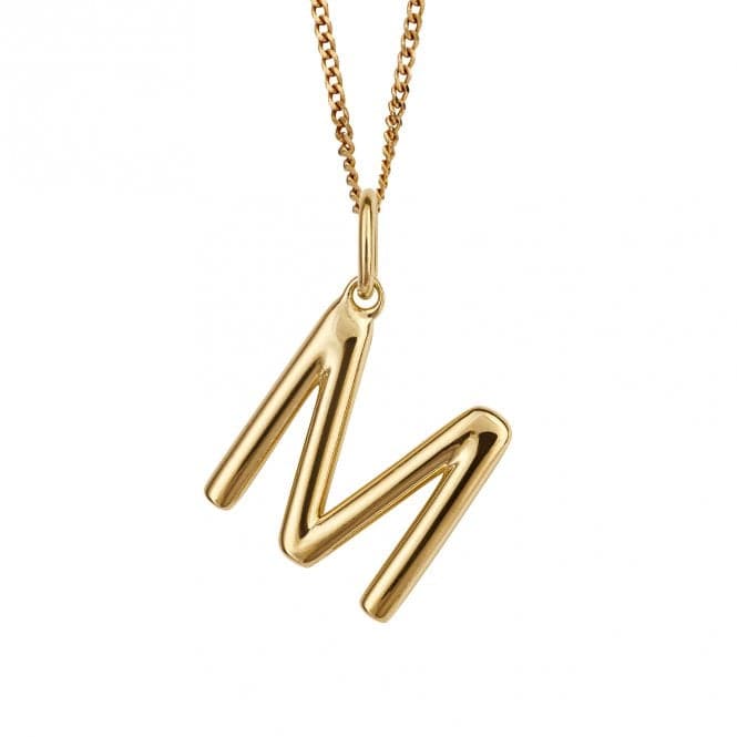 Gold Plated Initial Letter M Pendant P5139BeginningsP5139