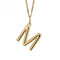 Gold Plated Initial Letter M Pendant P5139BeginningsP5139