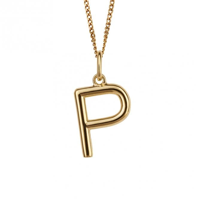 Gold Plated Initial Letter P Pendant P5142BeginningsP5142