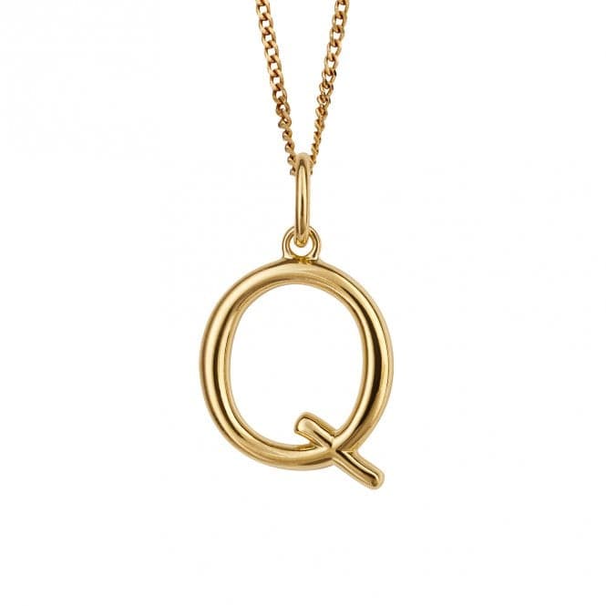 Gold Plated Initial Letter Q Pendant P5143BeginningsP5143