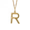 Gold Plated Initial Letter R Pendant P5144BeginningsP5144