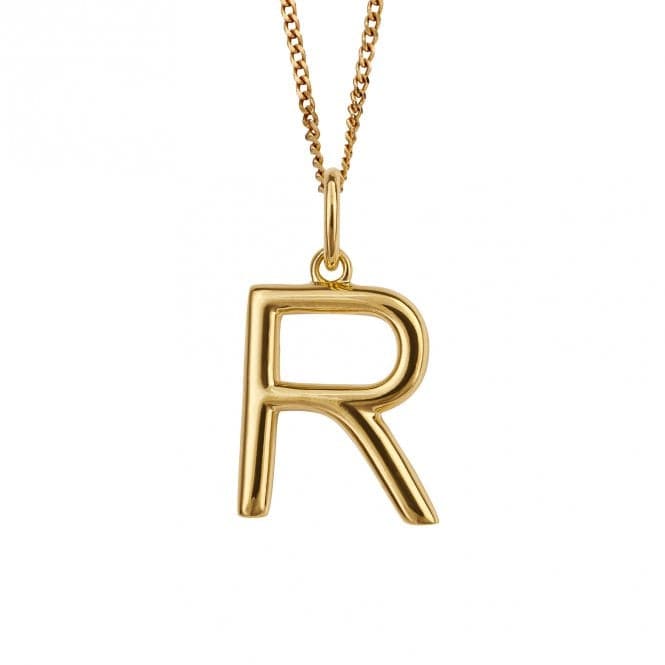 Gold Plated Initial Letter R Pendant P5144BeginningsP5144