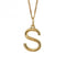 Gold Plated Initial Letter S Pendant P5145BeginningsP5145