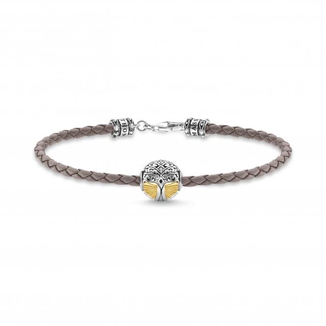 Gold Plated Leather Grey Tree Of Love Bracelet A2013 - 682 - 5Thomas Sabo Sterling SilverA2013 - 682 - 5 - L17