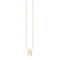 Gold Plated Letter N Necklace KE2023 - 413 - 39 - L45VThomas Sabo Charm Club CharmingKE2023 - 413 - 39 - L45V
