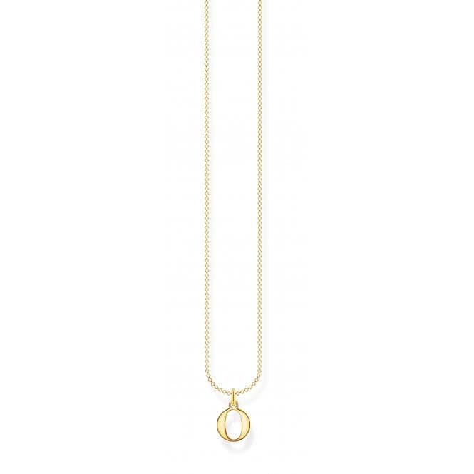 Gold Plated Letter O Necklace KE2024 - 413 - 39 - L45VThomas Sabo Charm Club CharmingKE2024 - 413 - 39 - L45V