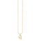 Gold Plated Letter Q Necklace KE2026 - 413 - 39 - L45VThomas Sabo Charm Club CharmingKE2026 - 413 - 39 - L45V