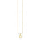 Gold Plated Letter U Necklace KE2030 - 413 - 39 - L45VThomas Sabo Charm Club CharmingKE2030 - 413 - 39 - L45V