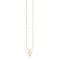 Gold Plated Letter V Necklace KE2031 - 413 - 39 - L45VThomas Sabo Charm Club CharmingKE2031 - 413 - 39 - L45V