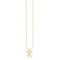 Gold Plated Letter X Necklace KE2033 - 413 - 39 - L45VThomas Sabo Charm Club CharmingKE2033 - 413 - 39 - L45V