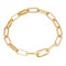 Gold Plated Long Link Chain Bracelet B5391BeginningsB5391