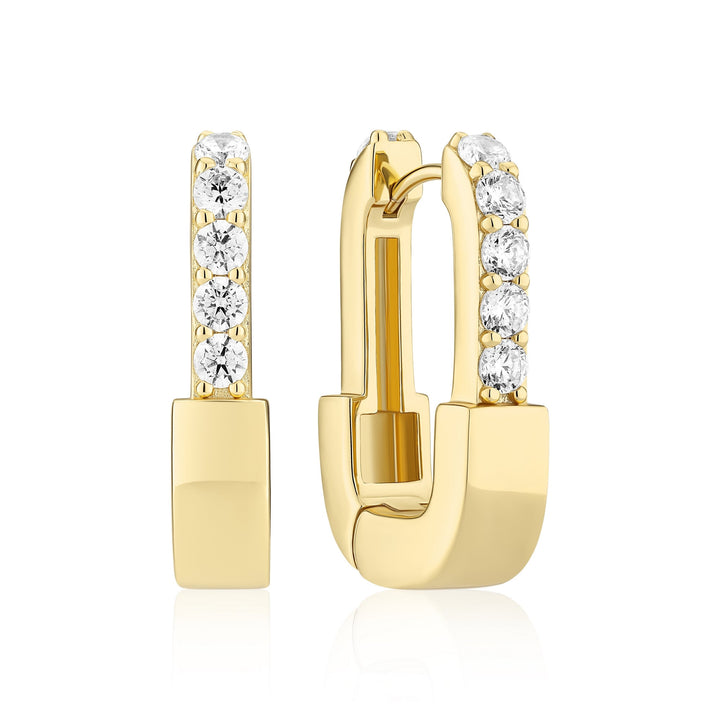 Gold Plated Maratea Earrings SJ - E2453 - CZ - YGSif JakobsSJ - E2453 - CZ - YG