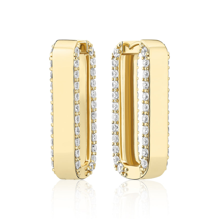 Gold Plated Maratea Grande Earrings SJ - E2452 - CZ - YGSif JakobsSJ - E2452 - CZ - YG