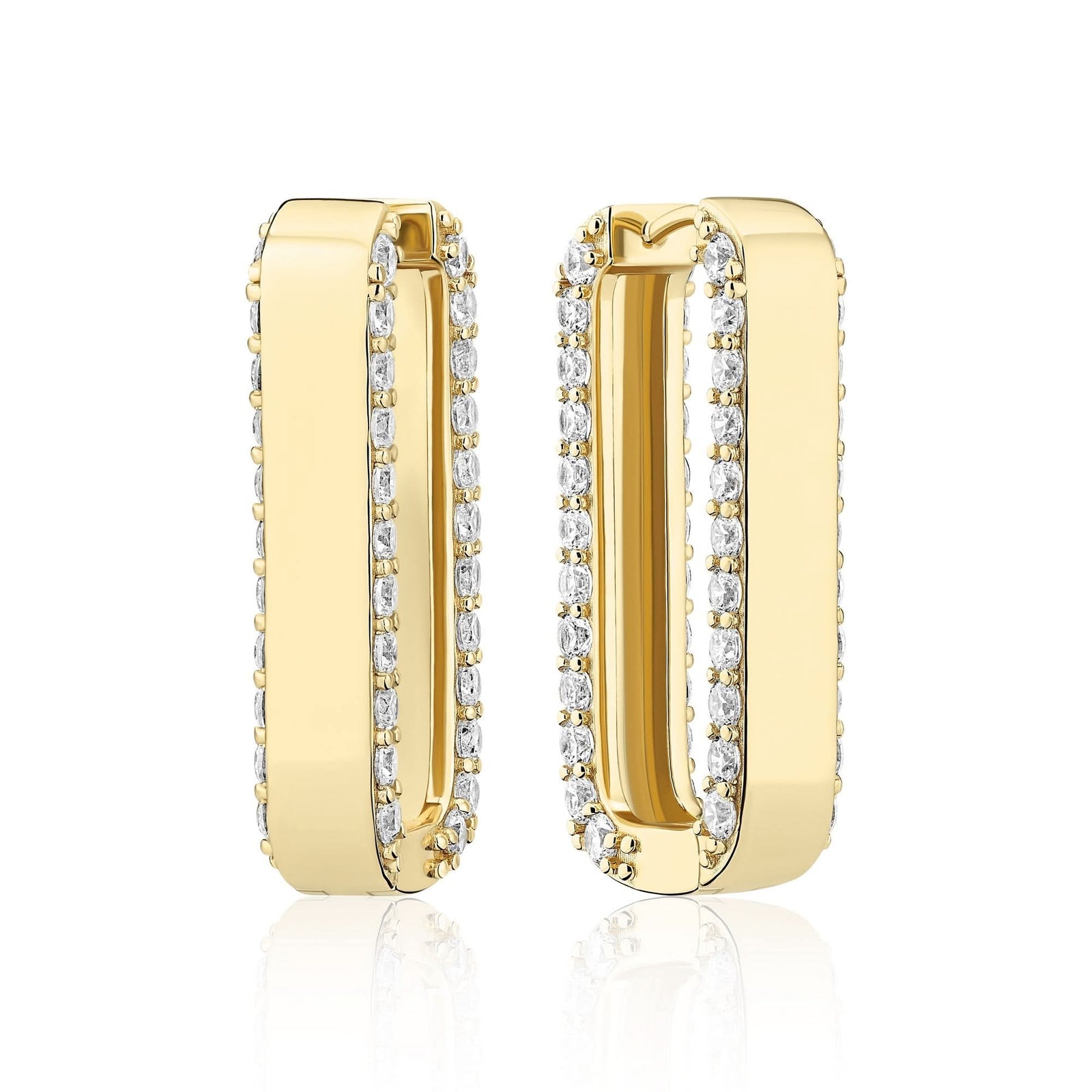 Gold Plated Maratea Grande Earrings SJ - E2452 - CZ - YGSif JakobsSJ - E2452 - CZ - YG