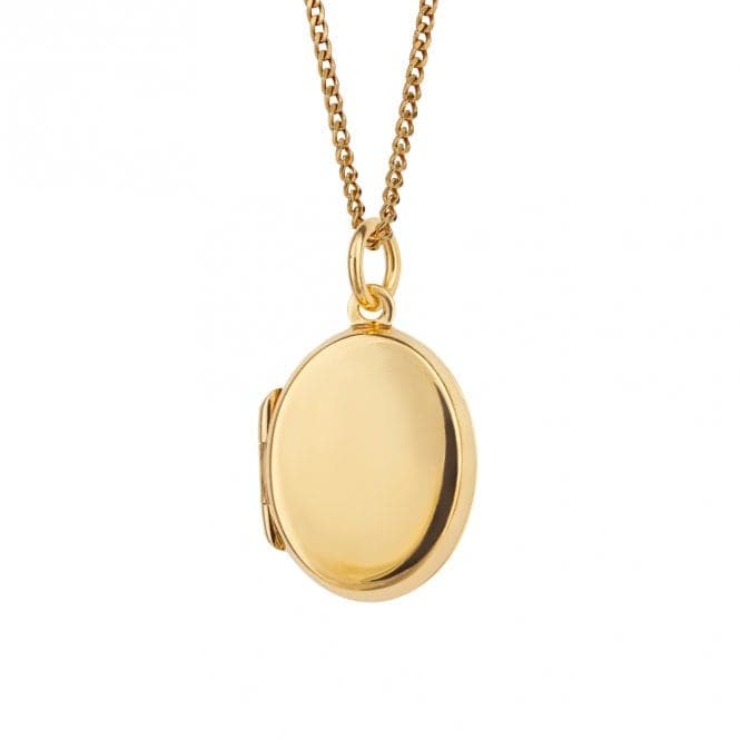 Gold Plated Oval Plain Locket Pendant P5271BeginningsP5271