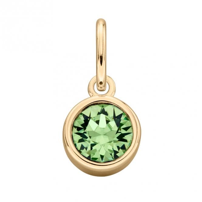 Gold Plated Peridot Swarovski Crystal PendantBeginningsP1585