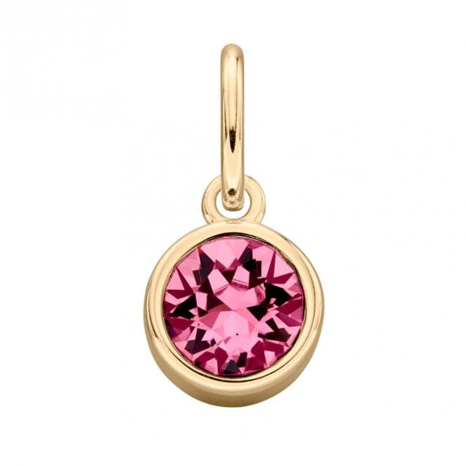 Gold Plated Rose Swarovski Crystal PendantBeginningsP1587